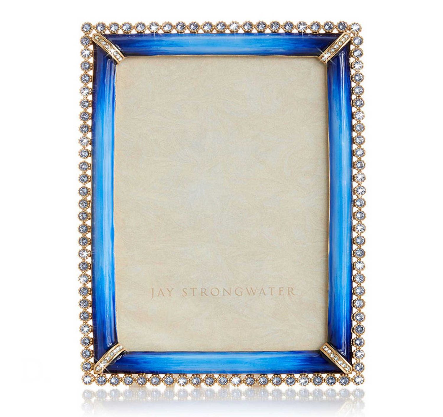 Jay Strongwater Lorraine Stone Edge 4 x 6 Inch Picture Frame Lapis, MPN: SPF5919-261, UPC: 84851004…