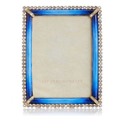 Jay Strongwater Lorraine Stone Edge 4 x 6 Inch Picture Frame Lapis, MPN: SPF5919-261, UPC: 84851004…