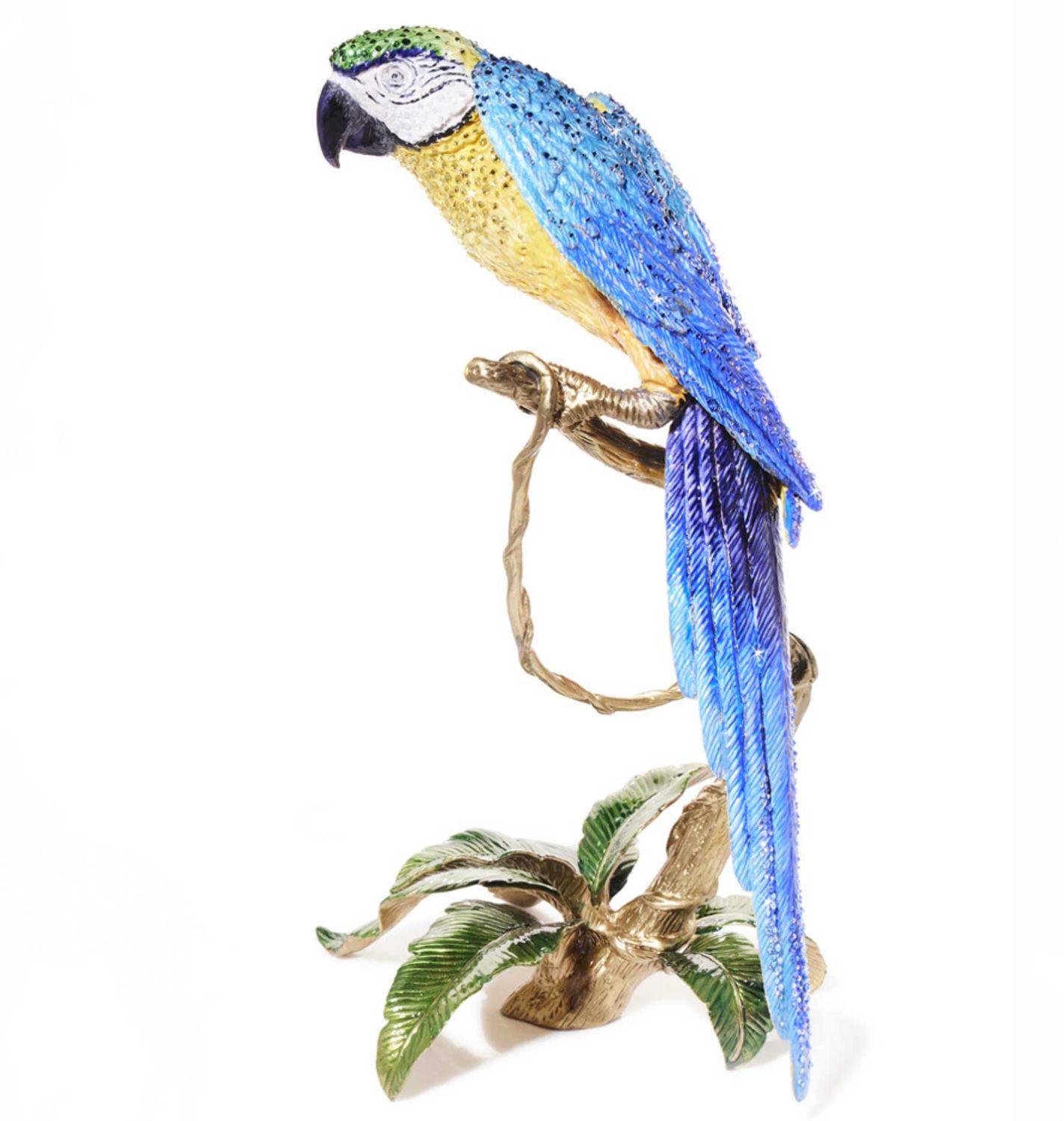 Jay Strongwater Skyler Blue Macaw Figurine, MPN: SDH1916-471, UPC: 848510044684