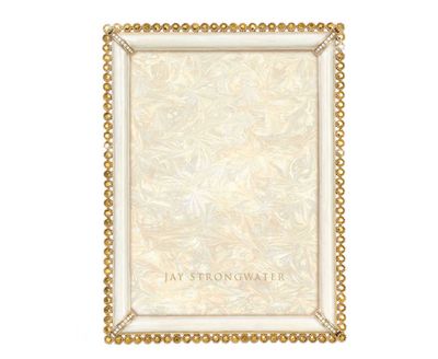 Jay Strongwater Lucas Stone Edge 5 x 7 Inch Picture Frame Gold, MPN: SPF5917-292, UPC: 848510047746