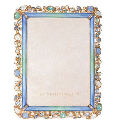 Jay Strongwater Emery Bejeweled 4 x 6 Inch Picture Frame Oceana, MPN: SPF5920-230, UPC: 848510047883