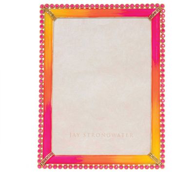 Jay Strongwater Lucas Stone Edge 5 x 7 Inch Picture Frame Electric Pink, MPN: SPF5917-216, UPC: 848…
