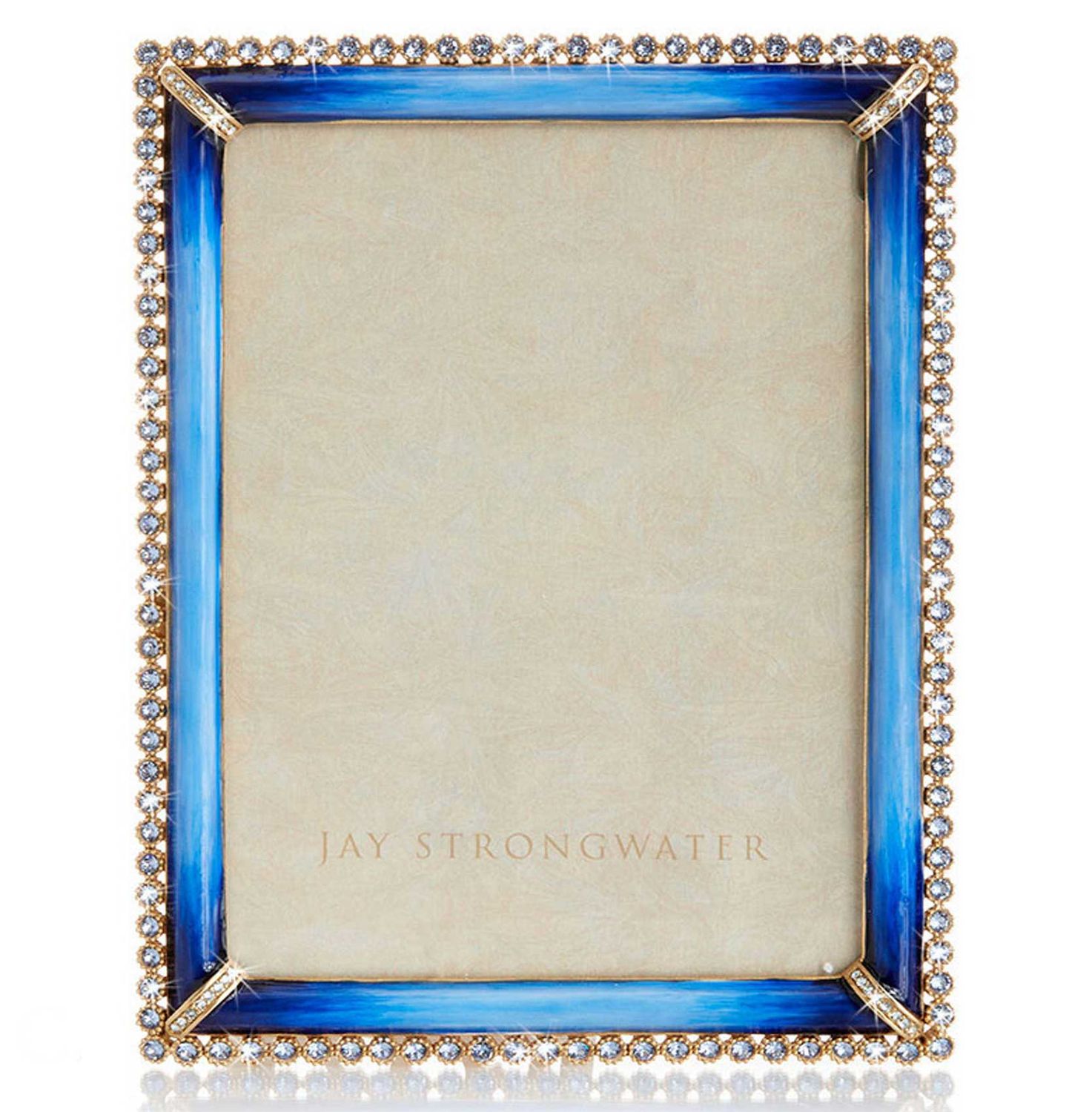 Jay Strongwater Lucas Stone Edge 5 x 7 Inch Picture Frame Lapis, MPN: SPF5917-261, UPC: 848510047692