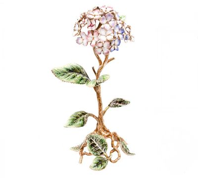 Jay Strongwater Nori Hydrangea Objet Pink, MPN: SDH2432-280, UPC: 848510046787