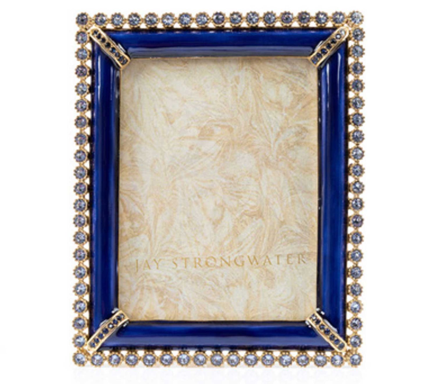 Jay Strongwater Emilia Stone Edge 3 x 4 Inch Picture Frame Delft Garden, MPN: SPF5916-284, UPC: 848…