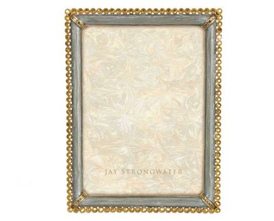 Jay Strongwater Lucas Stone Edge 5 x 7 Inch Picture Frame Silver, MPN: SPF5917-296, UPC: 8485100477…