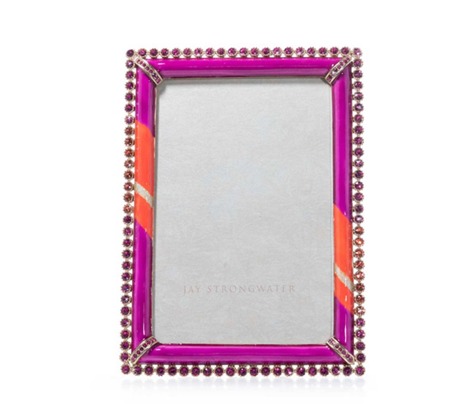 Jay Strongwater Lorraine Stone Edge 4 x 6 Inch Picture Frame Pop, MPN: SPF5919-202, UPC: 8485100474…