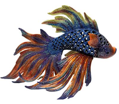 Jay Strongwater Namoko Fighting Fish Overstoned, MPN: SDH1856-230, UPC: 848510045919