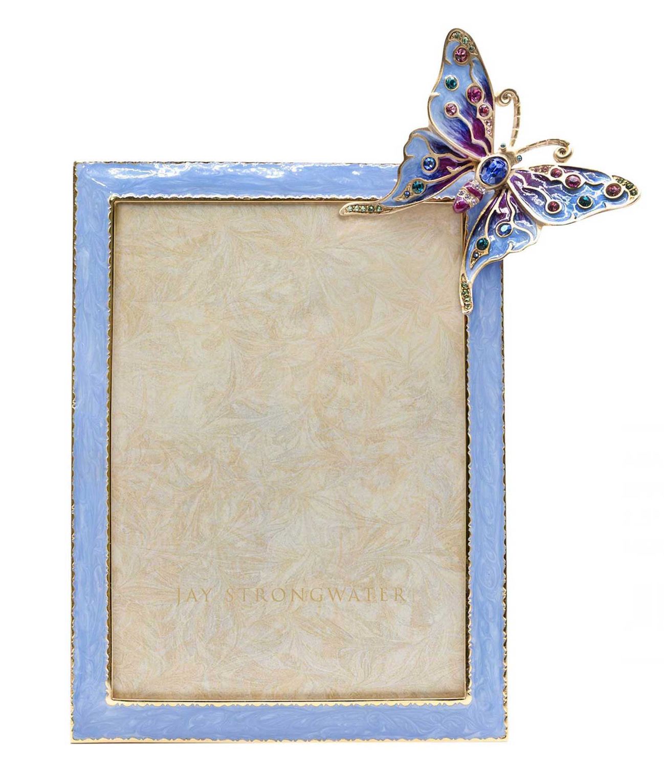 Jay Strongwater Arabella Butterfly 5 x 7 Inch Picture Frame, MPN: SPF5932-256, UPC: 848510047319