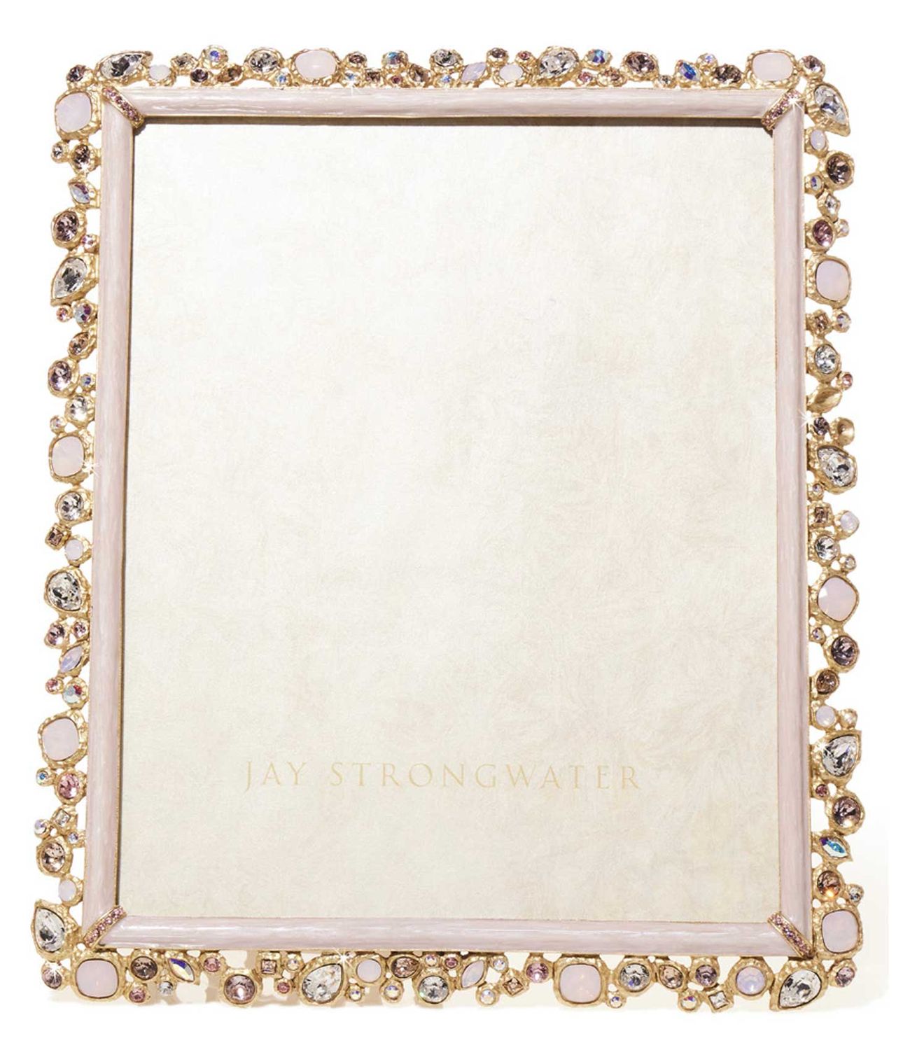 Jay Strongwater Theo Bejeweled 8 x 10 Inch Picture Frame Baby Pink, MPN: SPF5921-206, UPC: 84851004…