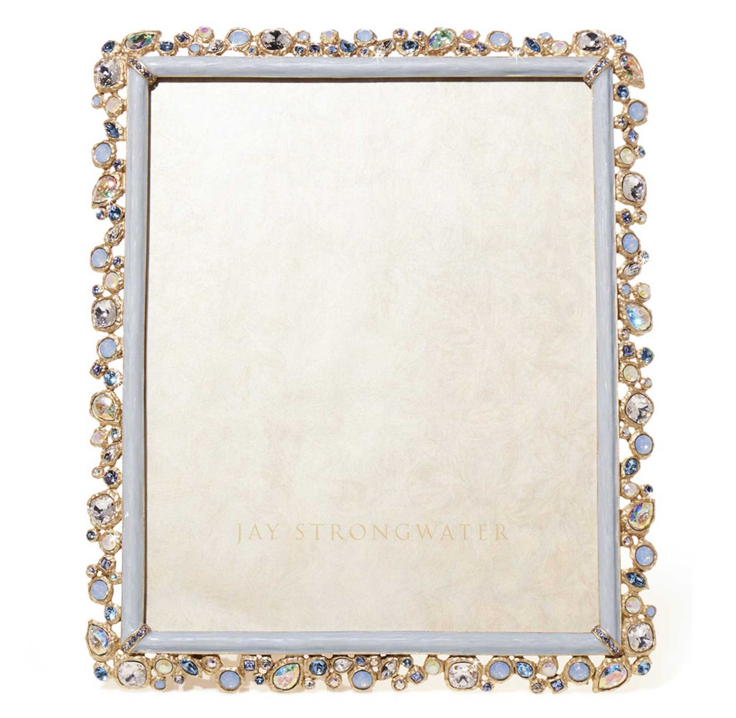 Jay Strongwater Theo Bejeweled 8 x 10 Inch Picture Frame Baby Blue, MPN: SPF5921-225, UPC: 84851004…