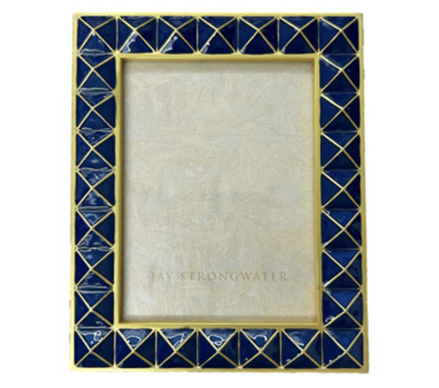 Jay Strongwater Abaculus Pyramid 3 x 4 Inch Picture Frame Delft, MPN: SPF5876-288, UPC: 848510046107