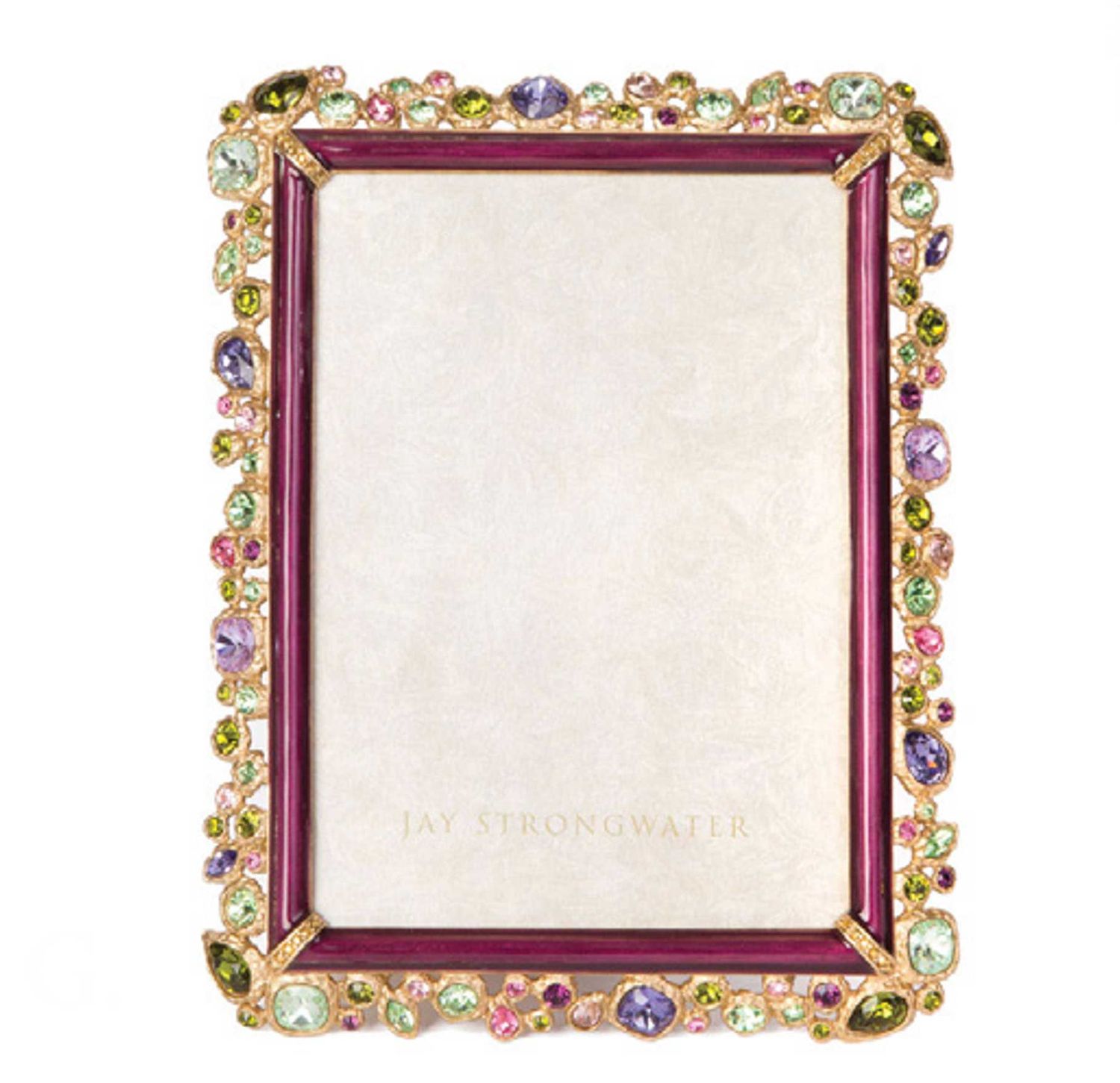 Jay Strongwater Emery Bejeweled 4 x 6 Inch Picture Frame Bouquet, MPN: SPF5920-289, UPC: 8485100478…