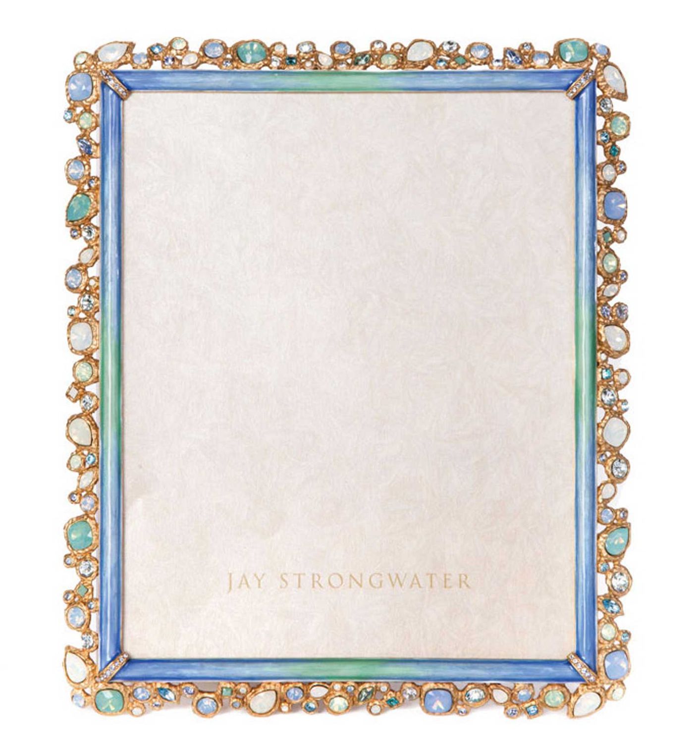 Jay Strongwater Theo Bejeweled 8 x 10 Inch Picture Frame Oceana, MPN: SPF5921-230, UPC: 848510047920