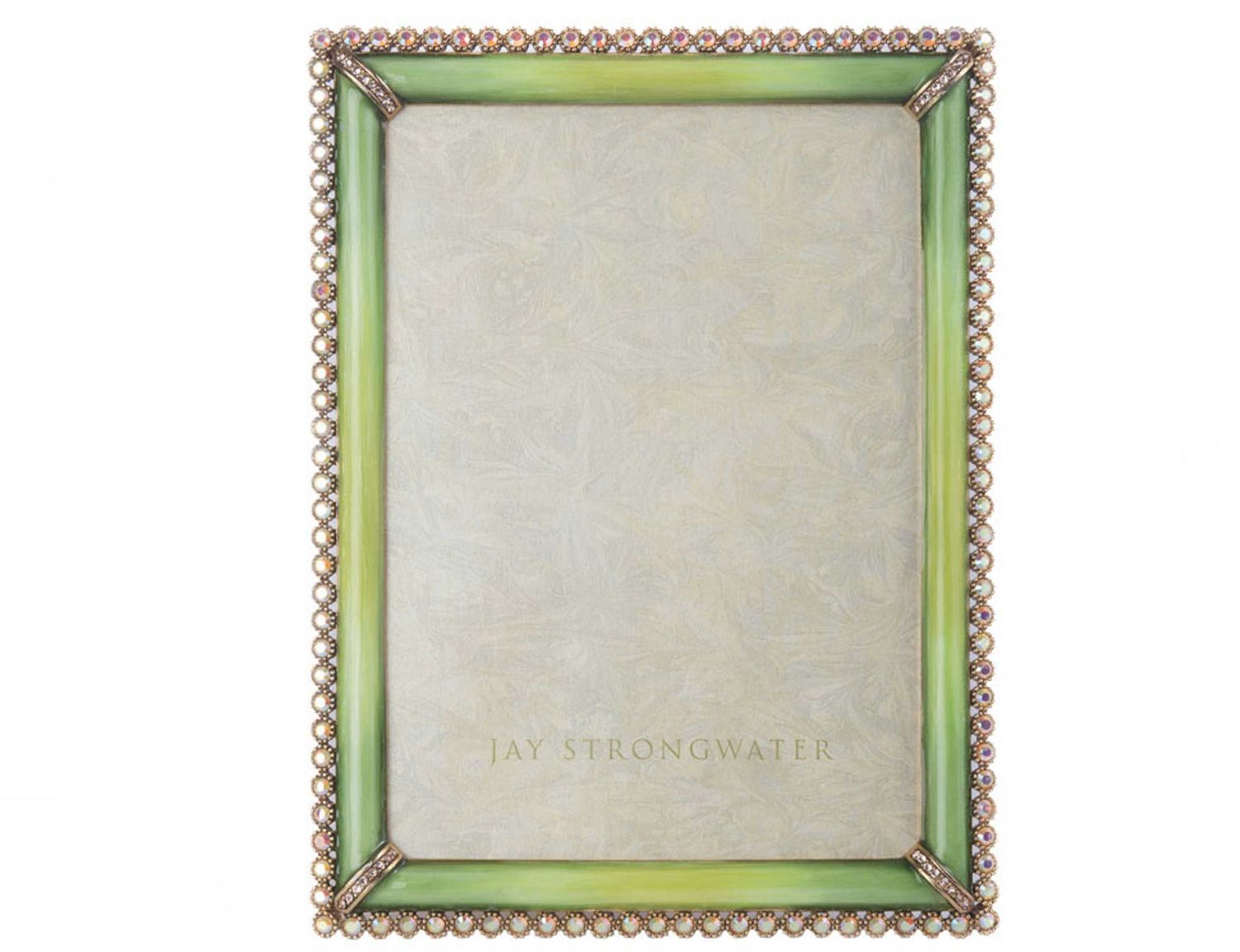 Jay Strongwater Lucas Stone Edge 5 x 7 Inch Picture Frame Apple, MPN: SPF5917-263, UPC: 848510047708