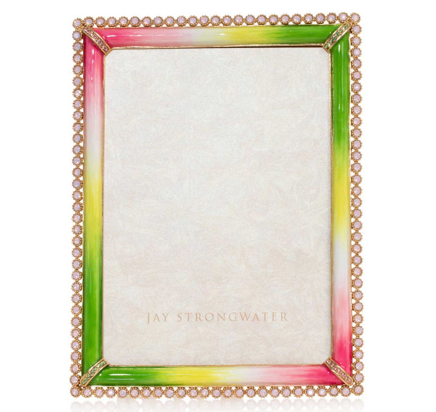 Jay Strongwater Lucas Stone Edge 5 x 7 Inch Picture Frame Flora, MPN: SPF5917-256, UPC: 848510047685