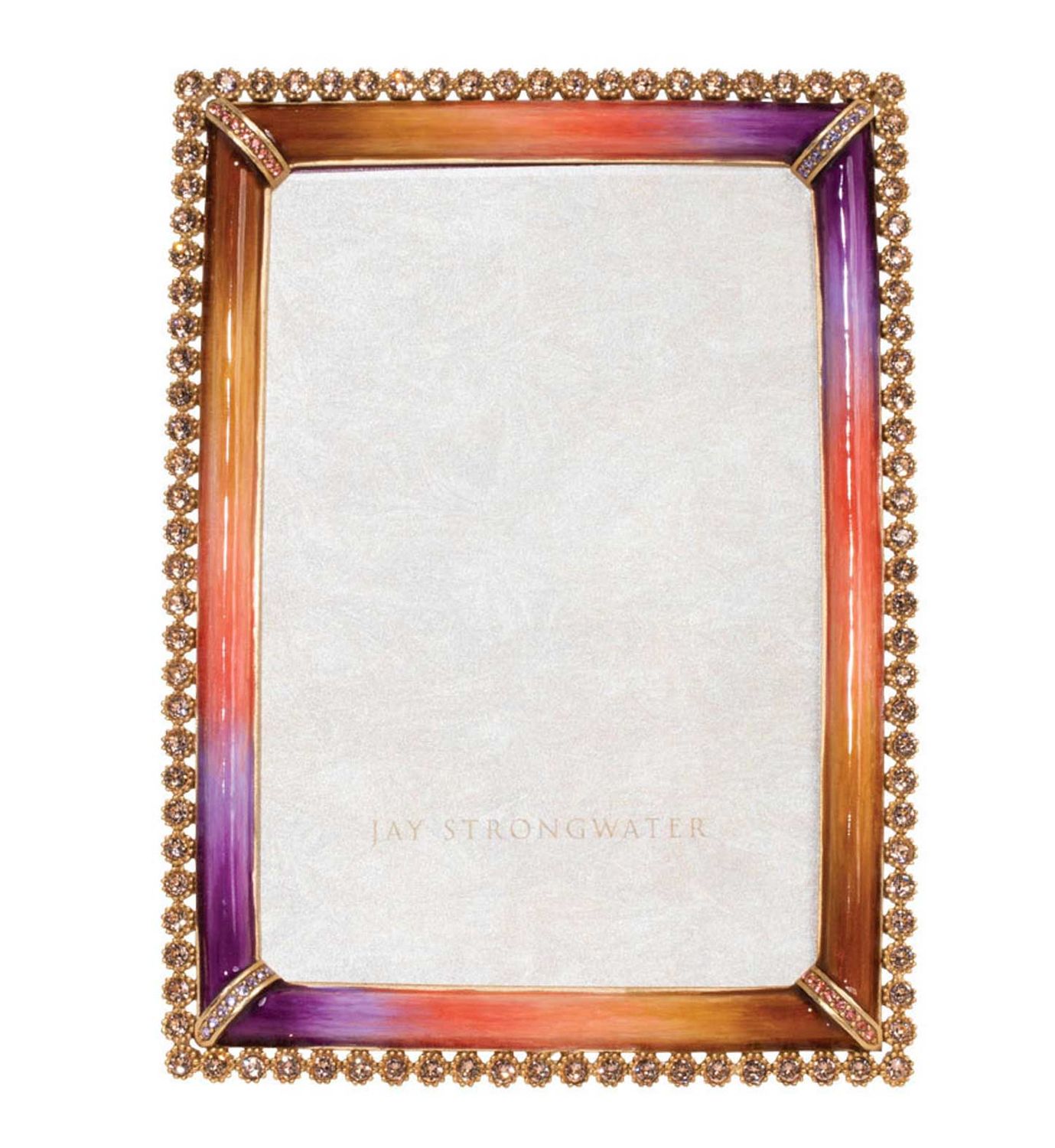 Jay Strongwater Lorraine Stone Edge 4 x 6 Inch Picture Frame Autumn, MPN: SPF5919-255, UPC: 8485100…