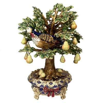 Jay Strongwater Partridge In A Pear Tree Figurine, MPN: SDH1983-250, UPC: 848510046459