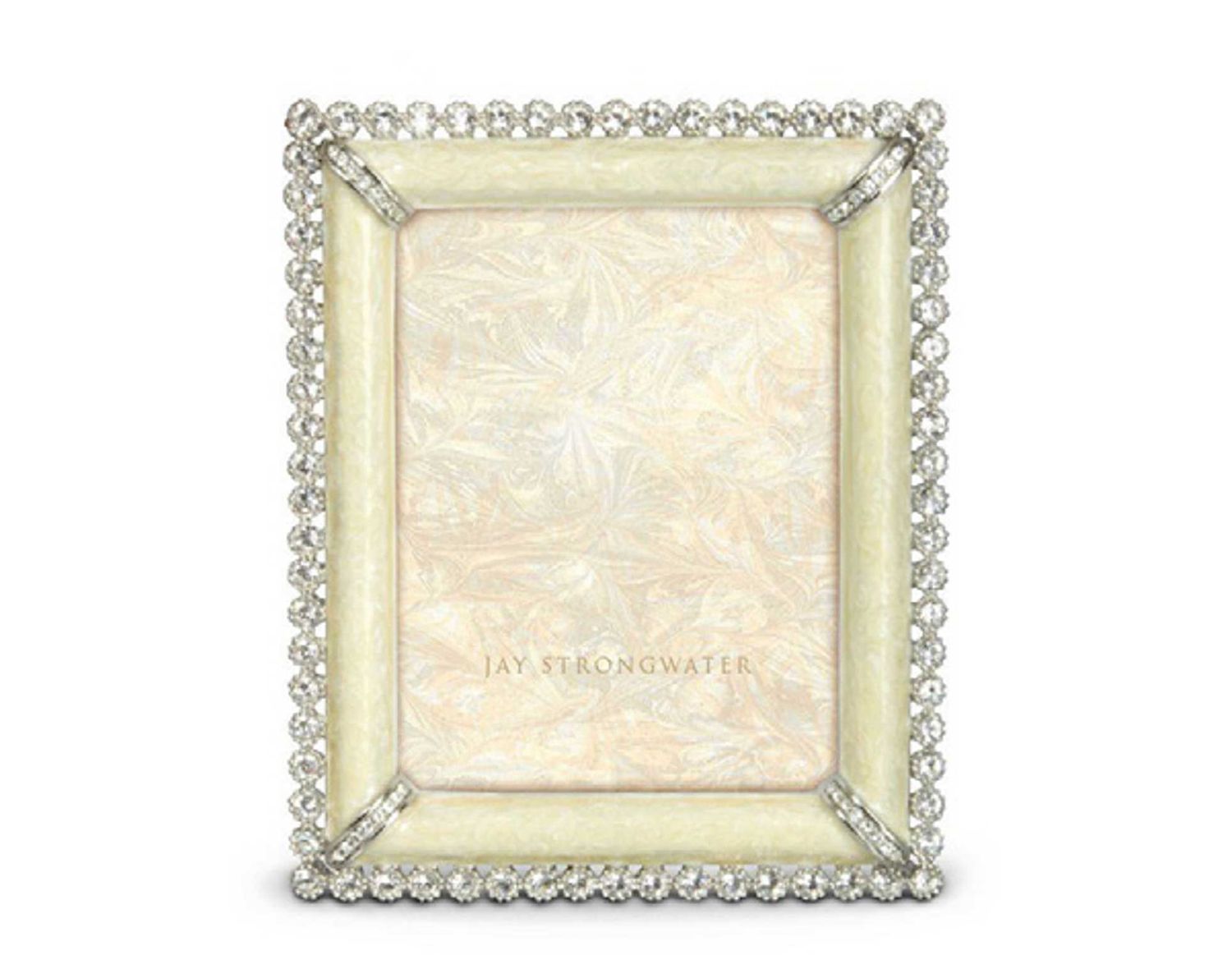 Jay Strongwater Emilia Stone Edge 3 x 4 Inch Picture Frame Crystal Pearl, MPN: SPF5916-605, UPC: 84…