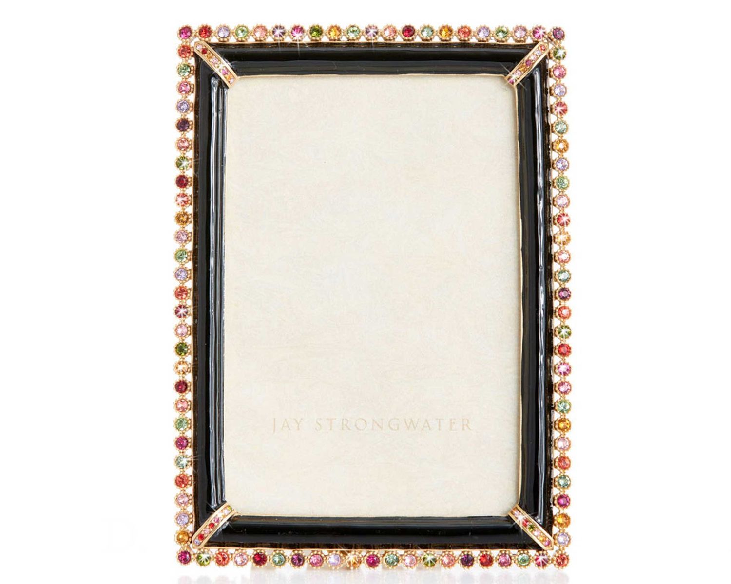 Jay Strongwater Lorraine Stone Edge 4 x 6 Inch Picture Frame Jewel, MPN: SPF5919-250, UPC: 84851004…