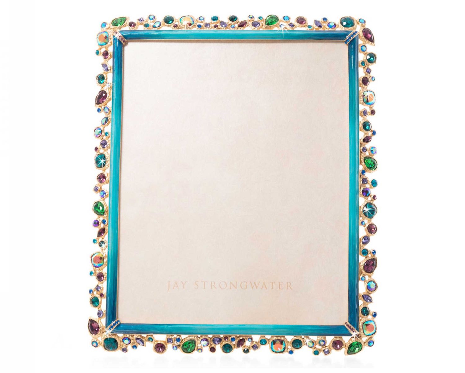 Jay Strongwater Theo Bejeweled 8 x 10 Inch Picture Frame Peacock, MPN: SPF5921-208, UPC: 8485100479…