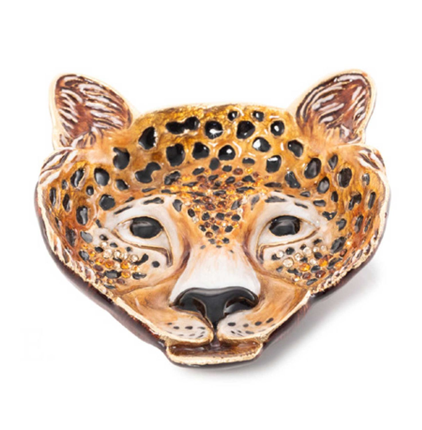 Jay Strongwater Skye Leopard Trinket Tray, MPN: SDH2552-251, UPC: 848510041805