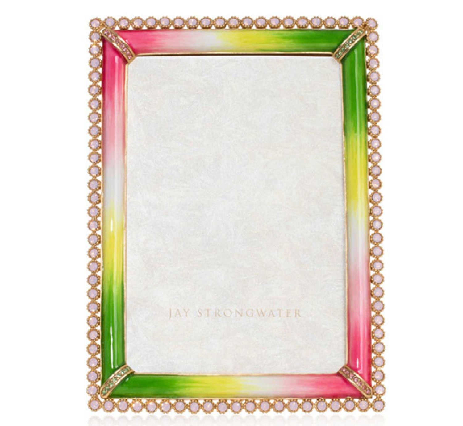 Jay Strongwater Lorraine Stone Edge 4 x 6 Inch Picture Frame Flora, MPN: SPF5919-256, UPC: 84851004…