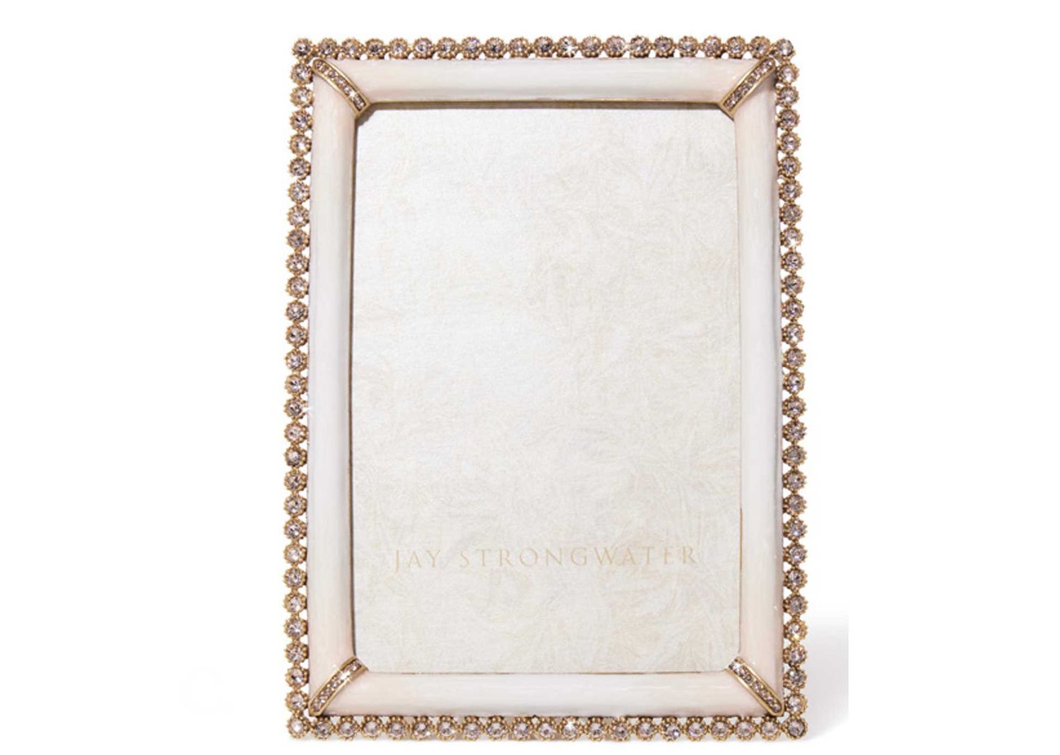 Jay Strongwater Lorraine Stone Edge 4 x 6 Inch Picture Frame Boudoir, MPN: SPF5919-281, UPC: 848510…