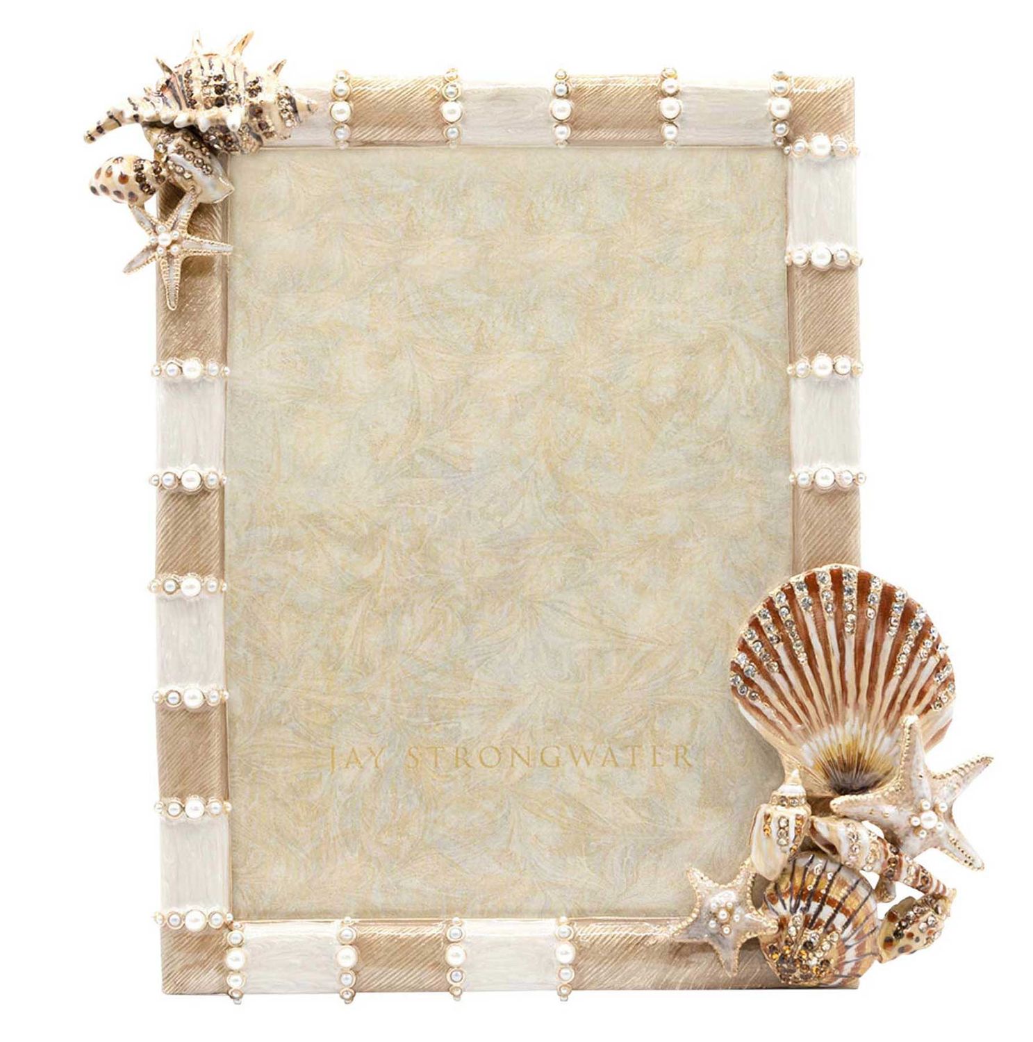 Jay Strongwater Dune Seashell 5 x 7 Inch Picture Frame, MPN: SPF5931-230, UPC: 848510046671
