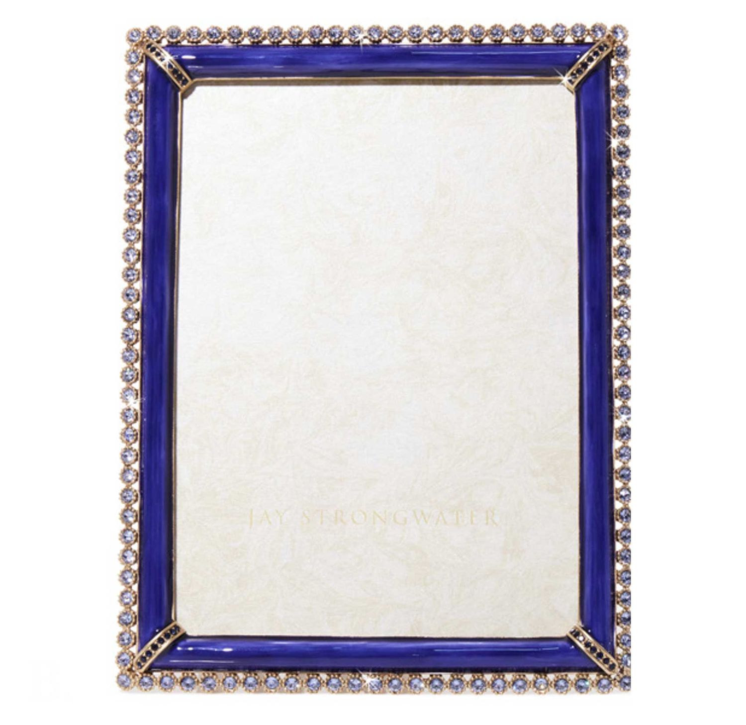Jay Strongwater Lucas Stone Edge 5 x 7 Inch Picture Frame Delft Garden, MPN: SPF5917-284, UPC: 8485…