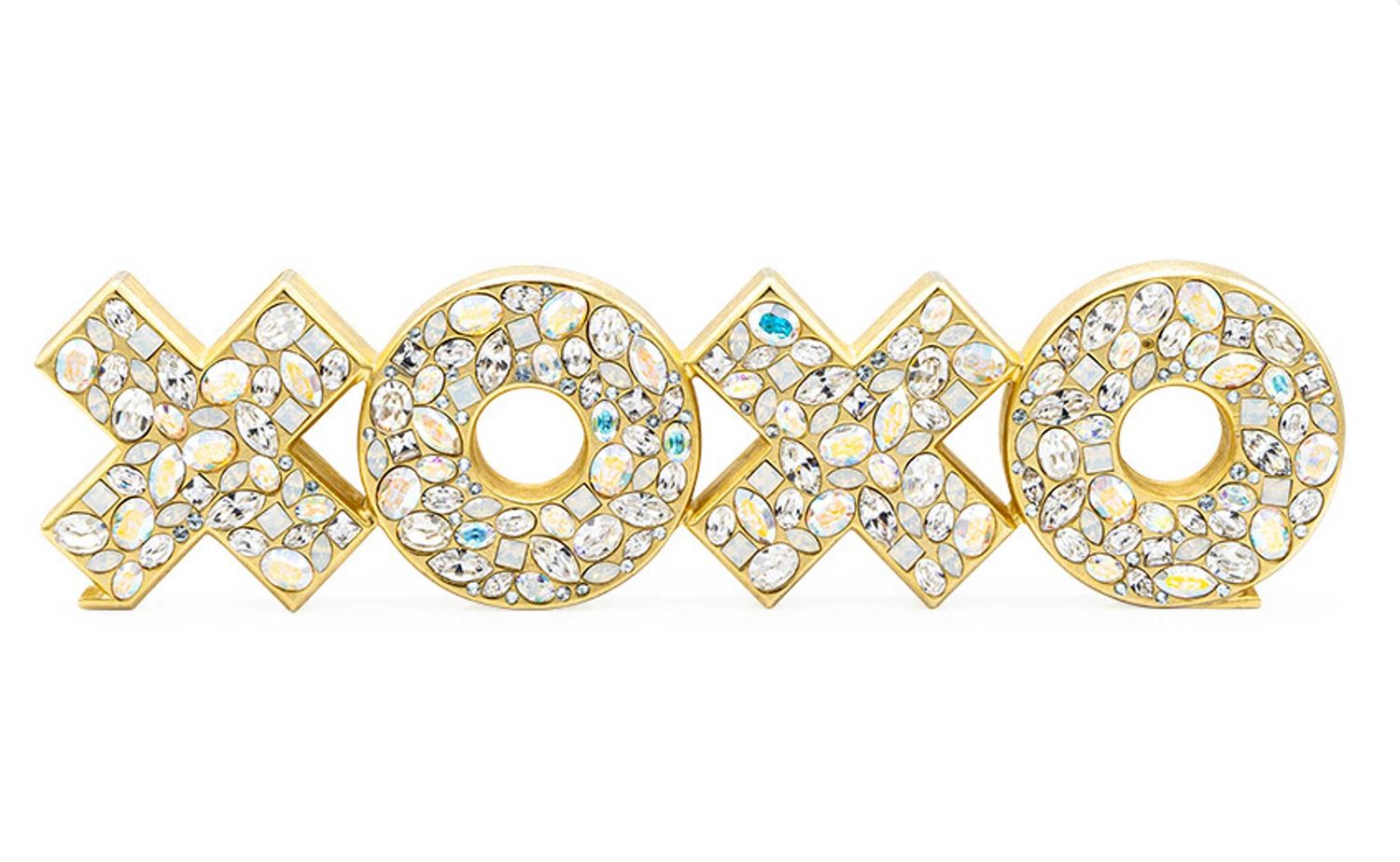 Jay Strongwater Avery XOXO Objet Opal, MPN: SDH2579-219, UPC: 848510045933