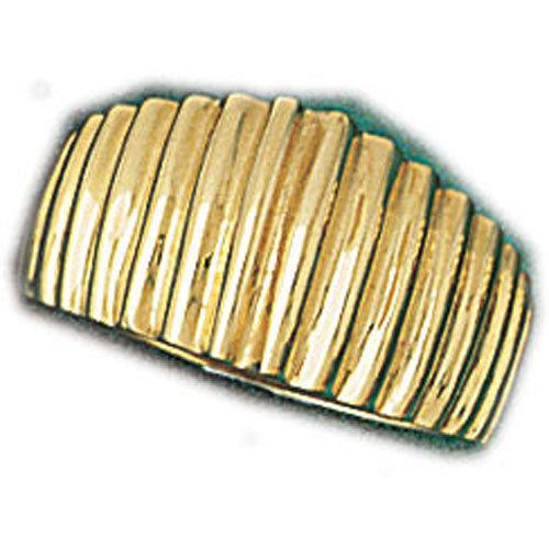 Dazzlers 14k Yellow Gold Fashionable Pattern Dome Ring, MPN: DZ-14298-4