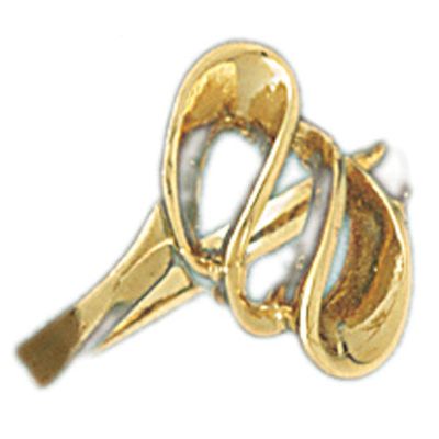 Dazzlers 14k Yellow Gold Fancy Swirl Ladies Ring, MPN: DZ-14083-4