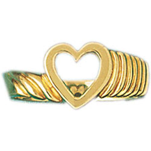 Dazzlers 14k Yellow Gold Heart Band, MPN: DZ-14172