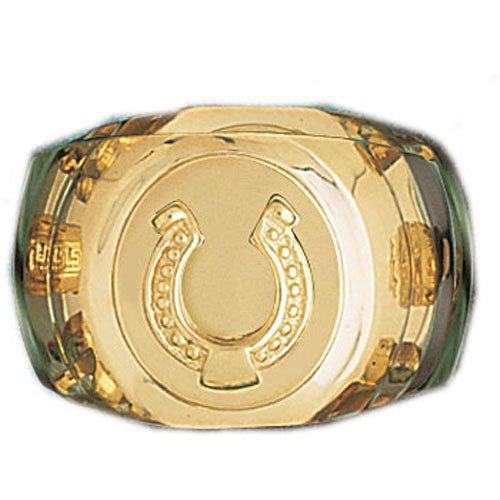 Dazzlers 14k Yellow Gold Horseshoe Ring, MPN: DZ-14418-8