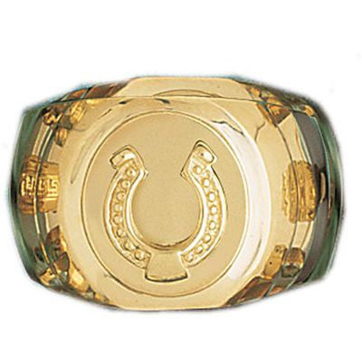 Dazzlers 14k Yellow Gold Horseshoe Ring, MPN: DZ-14418-8