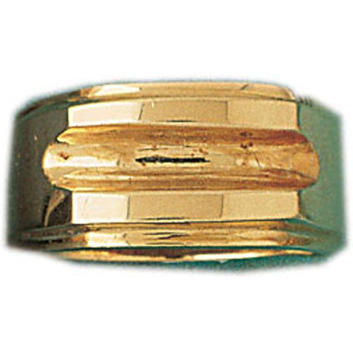 Dazzlers 14k Yellow Gold Signet Ring, MPN: DZ-14438-8