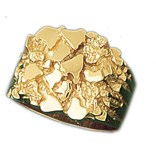 Dazzlers 14k Yellow Gold Nugget Ring, MPN: DZ-14334-8