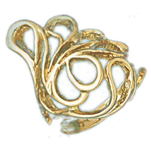 Dazzlers 14k Yellow Gold Fancy Swirl Ladies Ring, MPN: DZ-14075-4