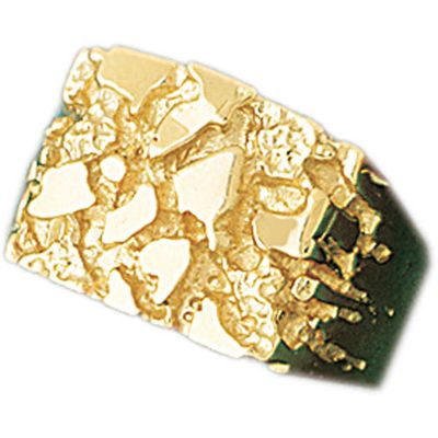 Dazzlers 14k Yellow Gold Nugget Ring, MPN: DZ-14337-8