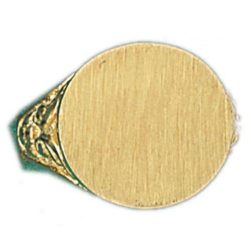 Dazzlers 14k Yellow Gold Signet Ring, MPN: DZ-14487-8