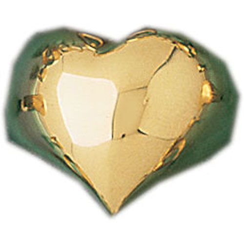 Dazzlers 14k Yellow Gold Heart Dome Ring, MPN: DZ-14246