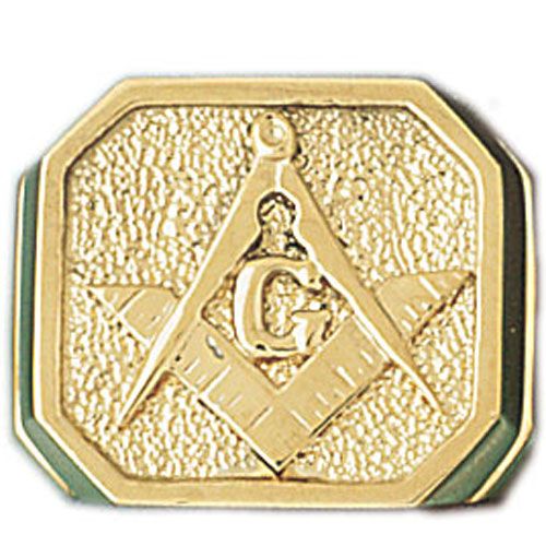 Dazzlers 14k Yellow Gold Masonic Ring, MPN: DZ-14413-8