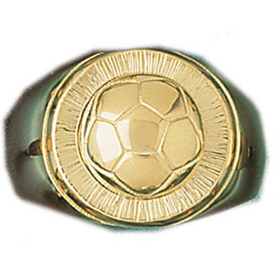 Dazzlers 14k Yellow Gold Soccer Ring, MPN: DZ-14410-8