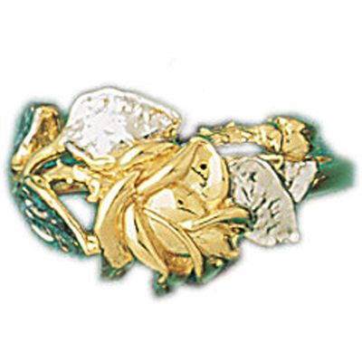 Dazzlers 14k Yellow Gold Flower Ring, MPN: DZ-14185