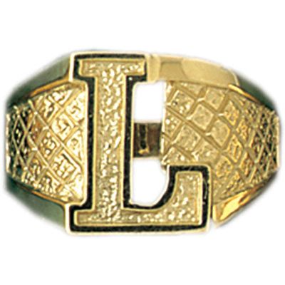 Dazzlers 14k Yellow Gold Initial L Ring, MPN: DZ-14535-8