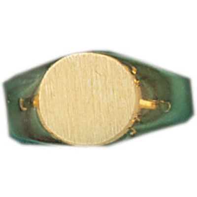 Dazzlers 14k Yellow Gold Signet Ring, MPN: DZ-14456-8