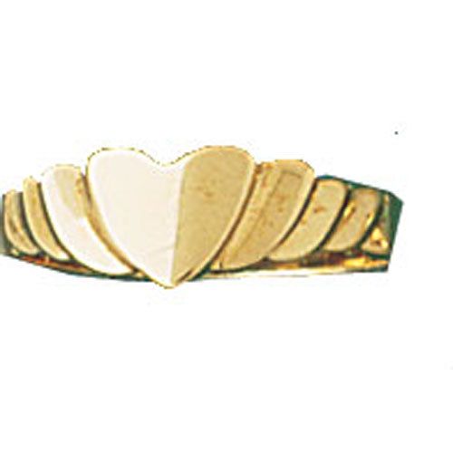 Dazzlers 14k Yellow Gold Childrens Signet Ring, MPN: DZ-14015