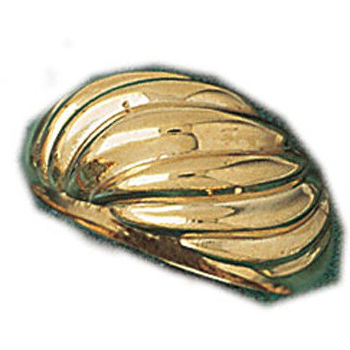 Dazzlers 14k Yellow Gold Fashionable Pattern Dome Ring, MPN: DZ-14301-4