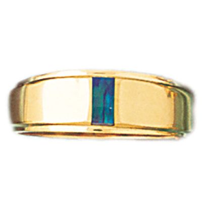 Dazzlers 14k Yellow Gold Created Opal Ring, MPN: DZ-14694-4